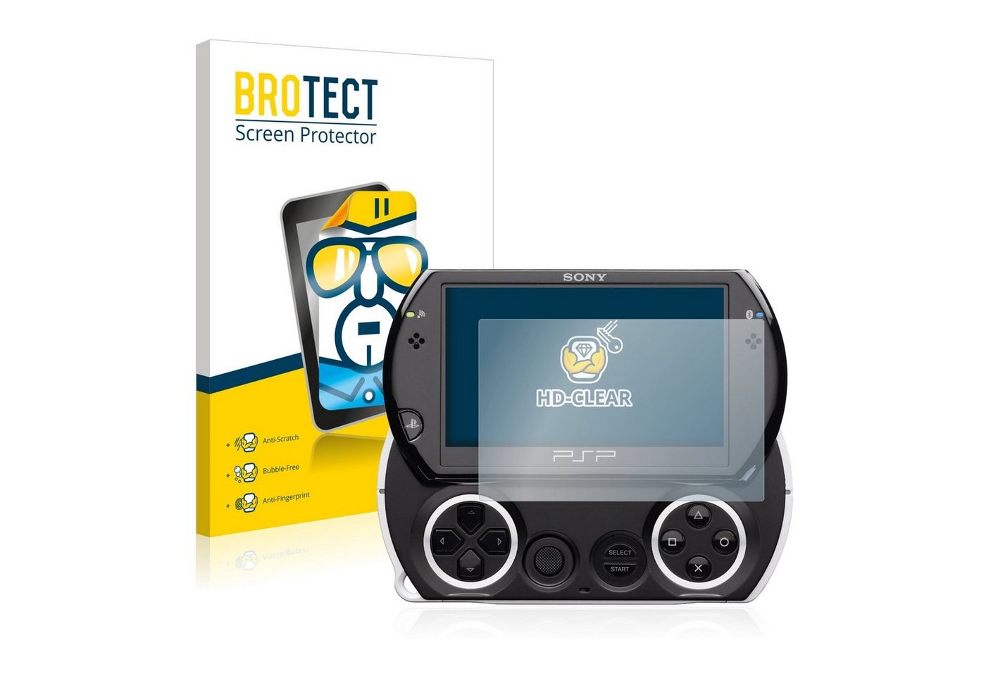 BROTECT Schutzfolie für Sony PSP Go, Displayschutzfolie, 2 Stück, Folie klar von BROTECT
