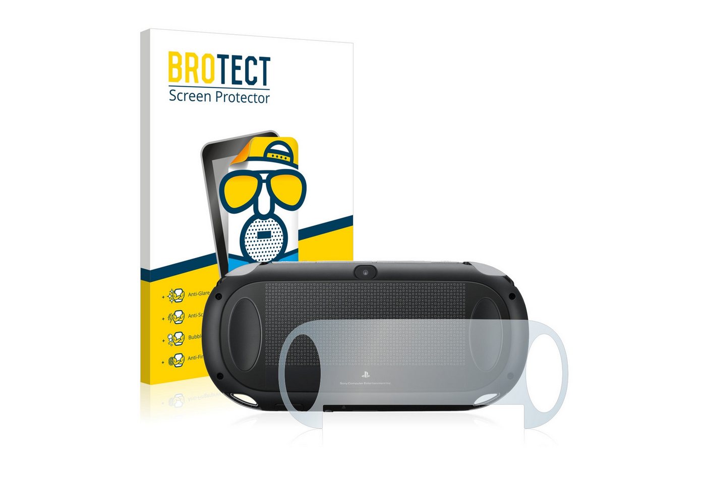 BROTECT Schutzfolie für Sony Playstation PCH-1000-Serie PS Vita Touchpad (Rückseite), Displayschutzfolie, 2 Stück, Folie matt entspiegelt von BROTECT