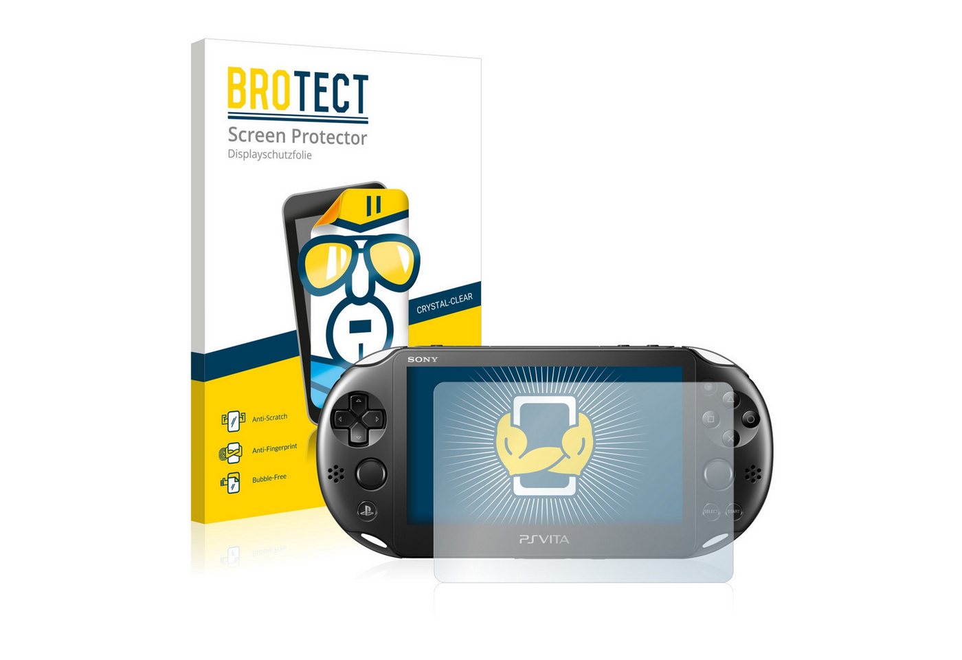 BROTECT Schutzfolie für Sony Playstation PS Vita Slim, Displayschutzfolie, 2 Stück, Folie klar von BROTECT