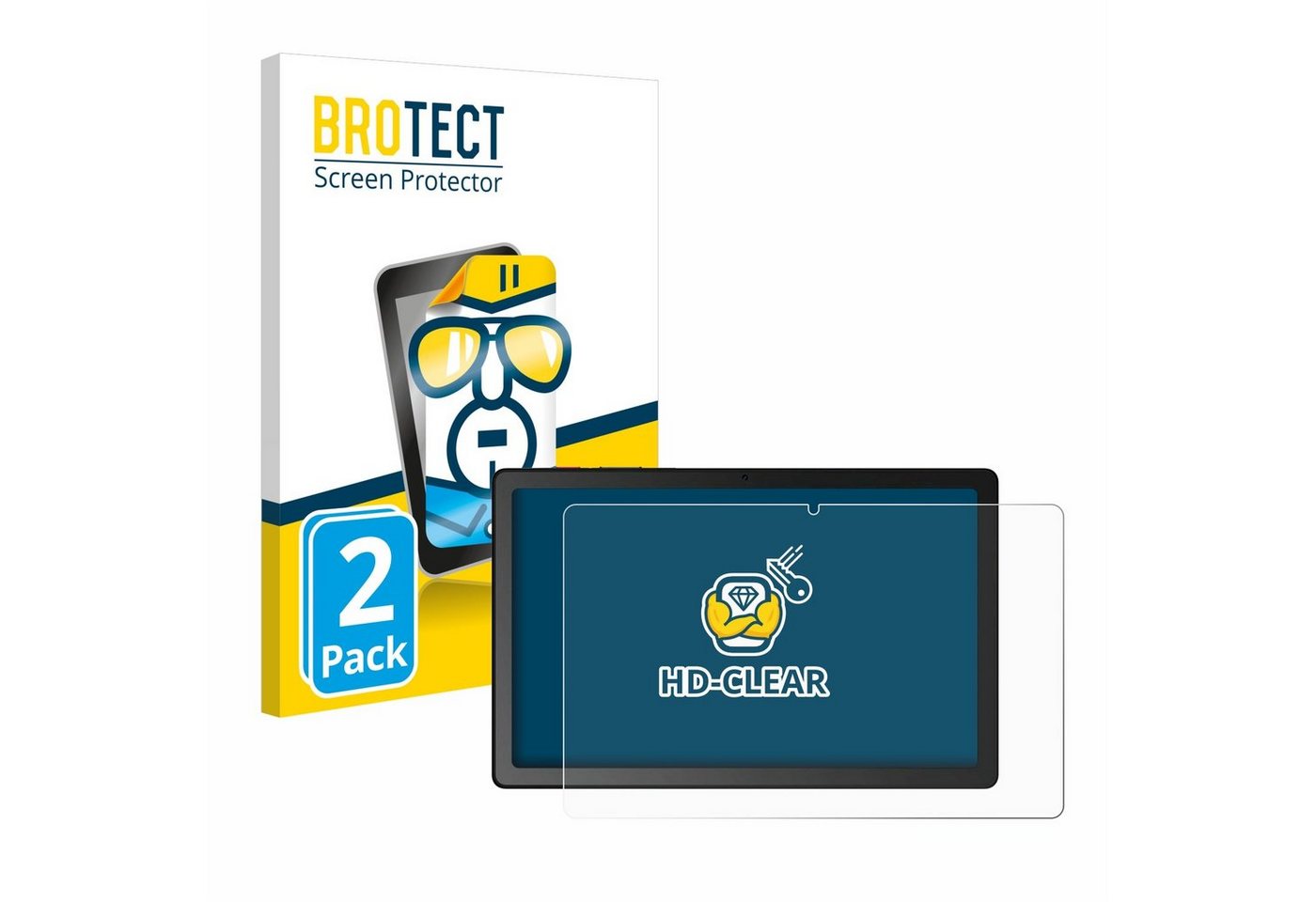 BROTECT Schutzfolie für Telekom T Tablet, Displayschutzfolie, 2 Stück, Folie klar von BROTECT