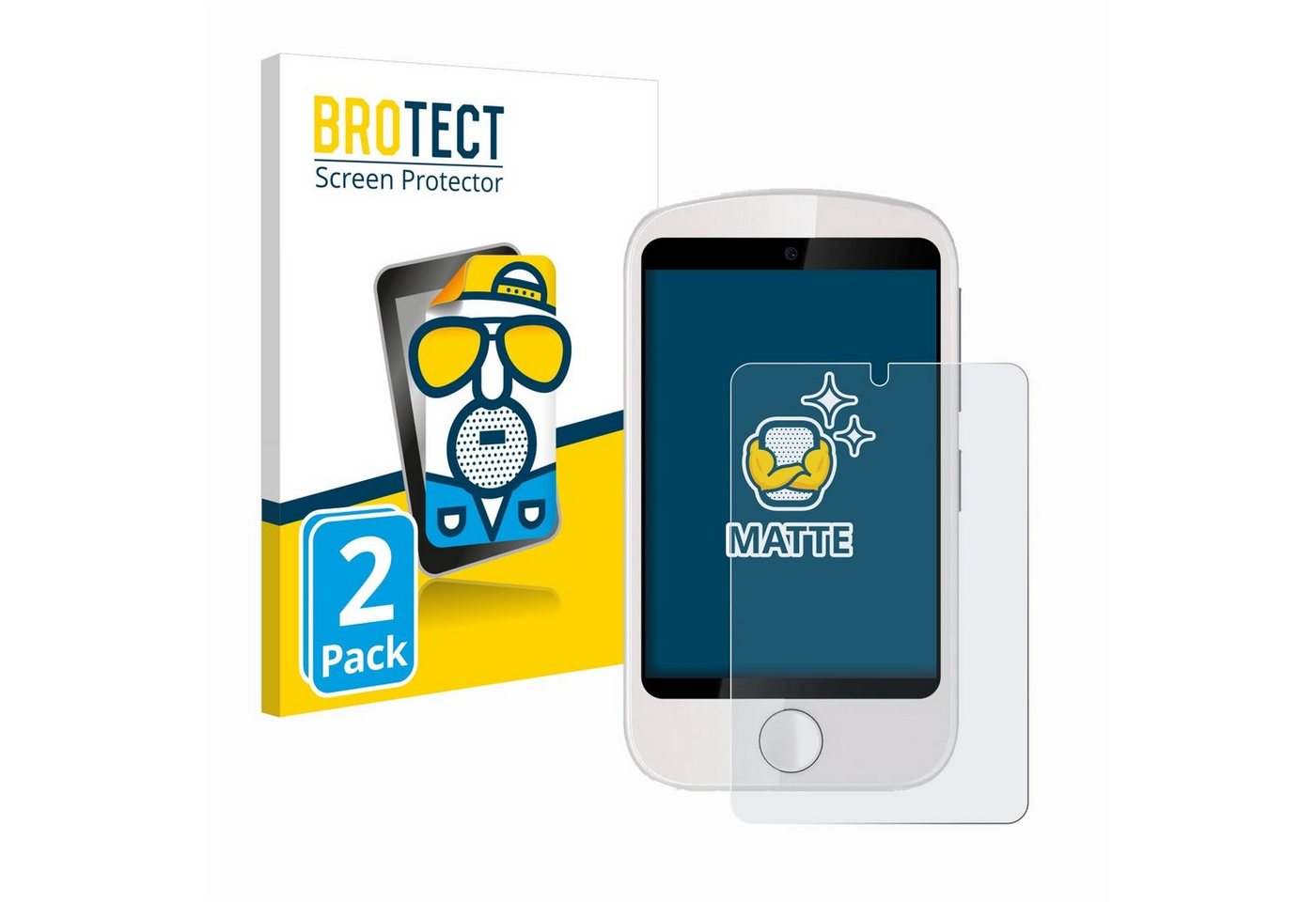 BROTECT Schutzfolie für ele ELEOPTION Kids smartphone, Displayschutzfolie, 2 Stück, Folie matt entspiegelt von BROTECT