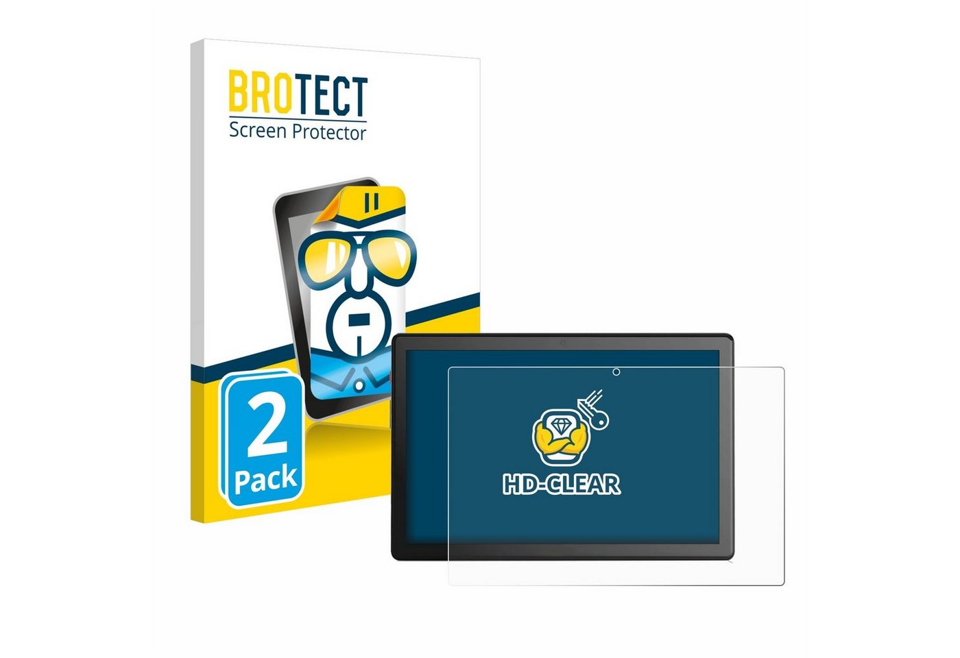 BROTECT Schutzfolie für emporia TABLET 10.1 LTE, Displayschutzfolie, 2 Stück, Folie klar" von BROTECT