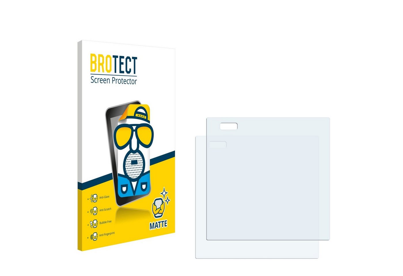 BROTECT Displayschutzfolie Schutzfolie für homematic IP Wired Glass Display - plus (HmIPW-WGD-PL), 2 Stück, 2 Stück, Displayschutz Schutz Folie Matt Entspiegelungsfolie von BROTECT