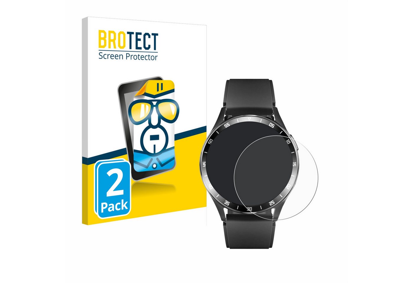 BROTECT Schutzfolie für usogood Smartwatch 1.39, Displayschutzfolie, 2 Stück, Folie klar" von BROTECT