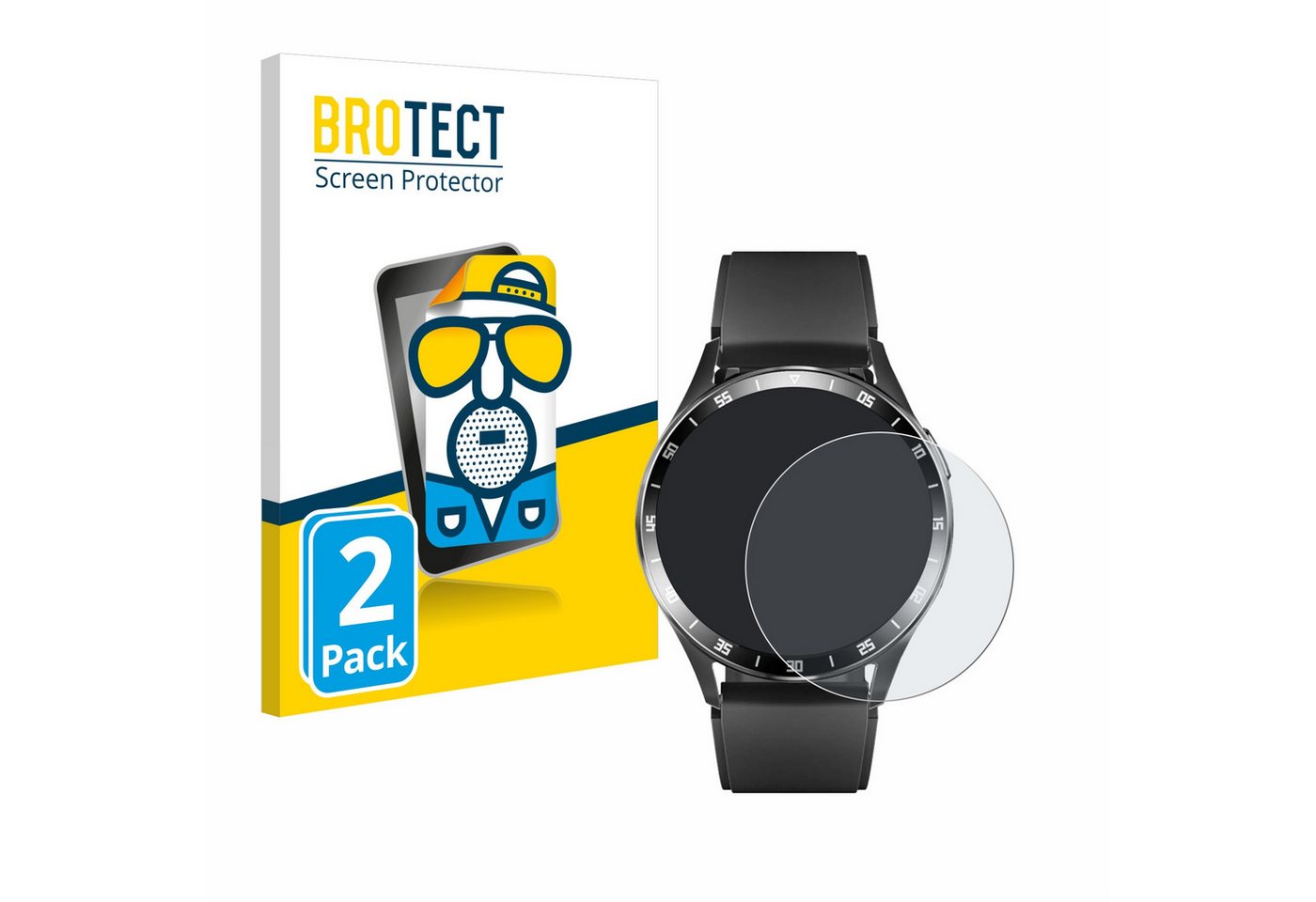 BROTECT Schutzfolie für usogood Smartwatch 1.39, Displayschutzfolie, 2 Stück, Folie matt entspiegelt" von BROTECT