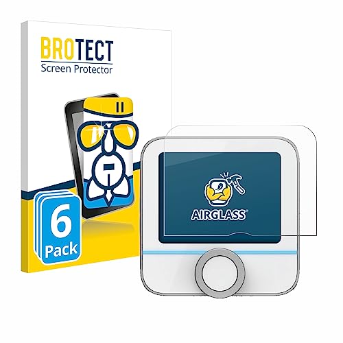 BROTECT Schutzglas für Bosch Smart Home 230 V (Raumthermostat II) (6 Stück) Schutzfolie Panzer Folie Glas [Extrem Kratzfest 9H, Anti-Fingerprint, Ultra-Transparent] von BROTECT