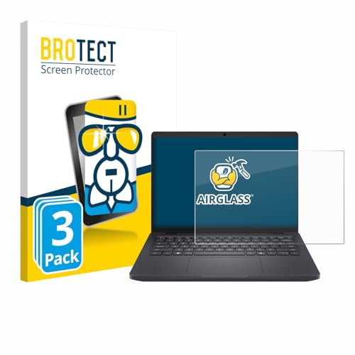 BROTECT Schutzglas für Dell Pro Max 14 (3 Stück) Schutzfolie Panzer Folie Glas [Extrem Kratzfest 9H, Anti-Fingerprint, Ultra-Transparent] von BROTECT