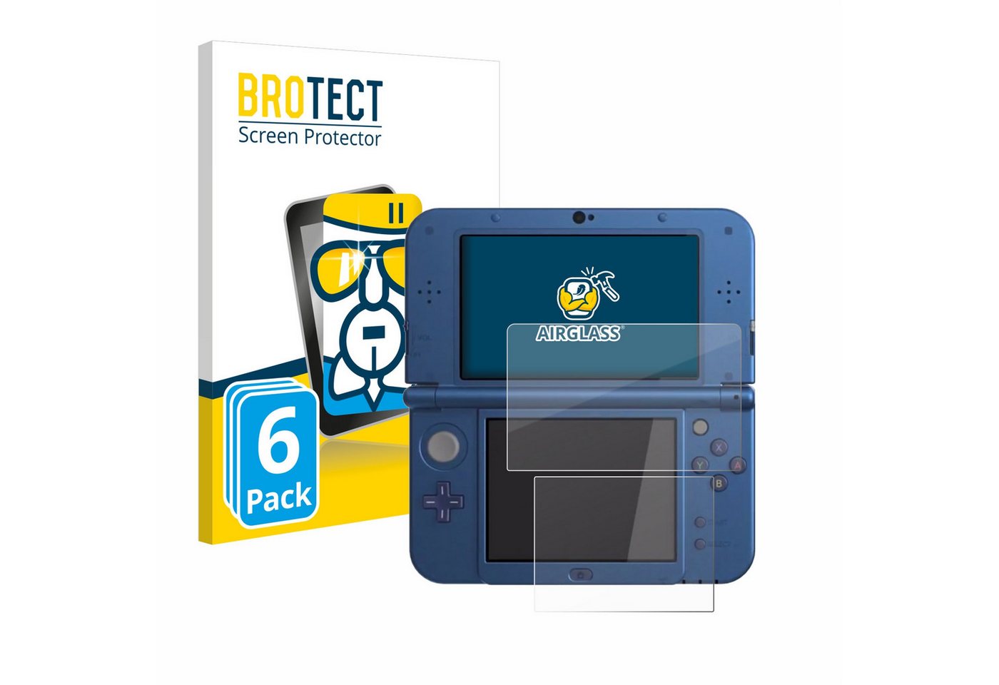 BROTECT Displayschutzglas Schutzglas für Nintendo New 3DS XL, 6 Stück, Schutzfolie Display Schutz Glas Folie klar BROTECT Displayschutzglas Schutzglas für Nintendo New 3DS XL, 6 Stück, Schutzfolie Display Schutz Glas Folie klar von BROTECT