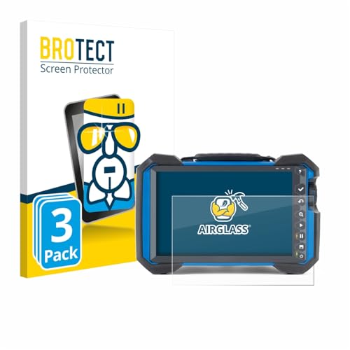 BROTECT Schutzglas für Olympus OmniScan X3 (3 Stück) Schutzfolie Panzer Folie Glas [Extrem Kratzfest 9H, Anti-Fingerprint, Ultra-Transparent] von BROTECT