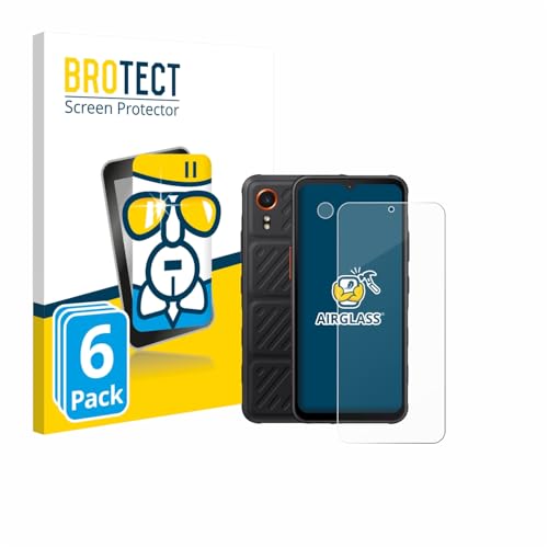 BROTECT Schutzglas für Samsung Galaxy XCover 7 Pro (Display+Kamera) (6 Stück) Schutzfolie Panzer Folie Glas [Extrem Kratzfest 9H, Anti-Fingerprint, Ultra-Transparent] von BROTECT