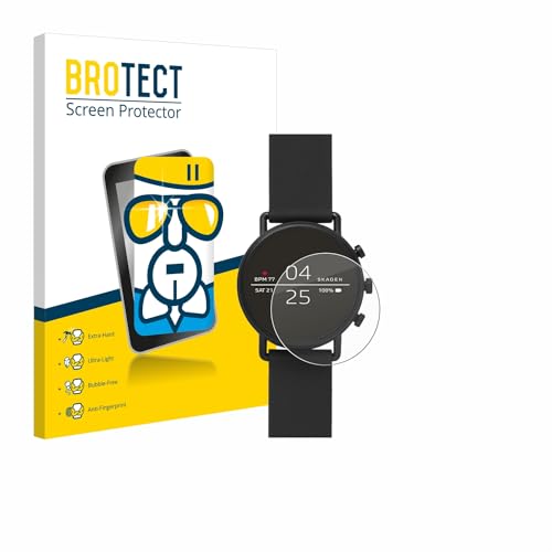 BROTECT Schutzglas für Skagen Smartwatch Falster 2 Schutzfolie Panzer Folie Glas [Extrem Kratzfest 9H, Anti-Fingerprint, Ultra-Transparent] von BROTECT