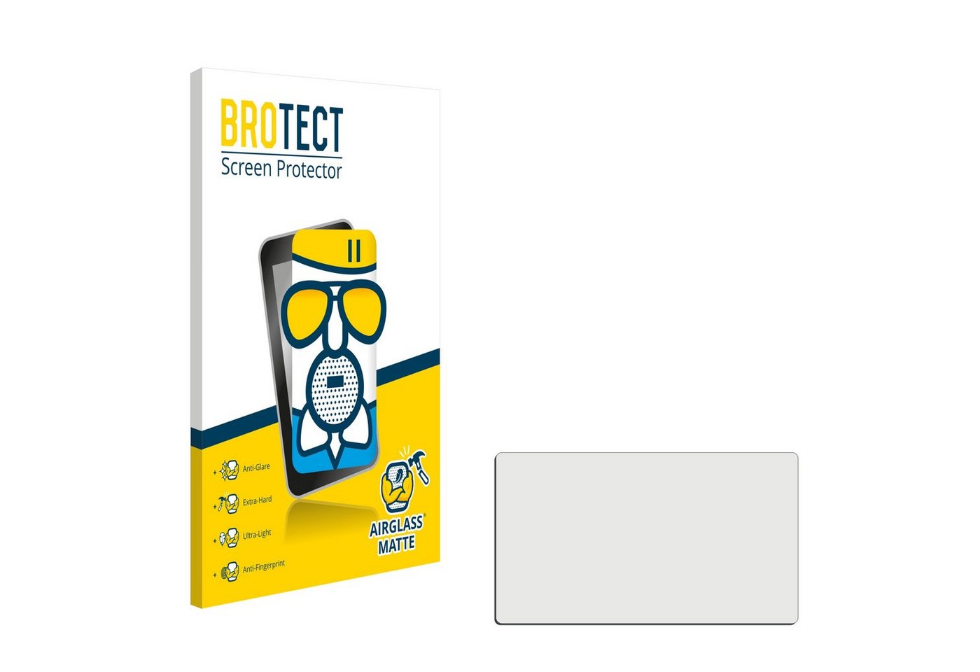 BROTECT flexible Panzerglasfolie für 6.9 cm (2.7 Zoll) [58 x 33 mm], Displayschutzglas, Schutzglas Glasfolie matt entspiegelt Anti-Reflex von BROTECT