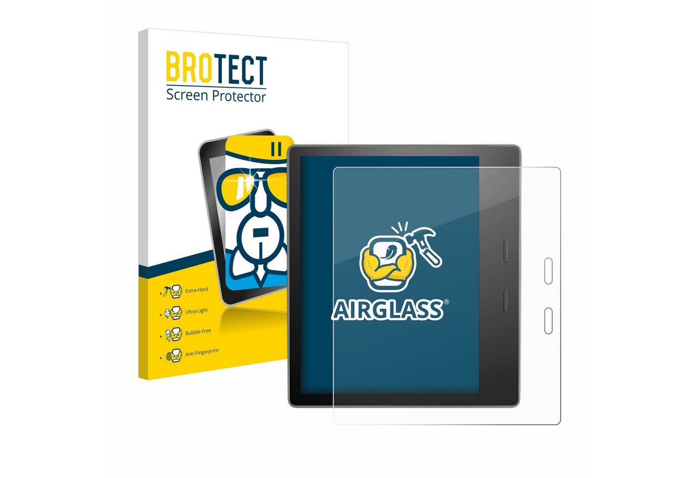 BROTECT flexible Panzerglasfolie für Amazon Kindle Oasis 2019 (10. Gen), Displayschutzglas, Schutzglas Glasfolie klar von BROTECT