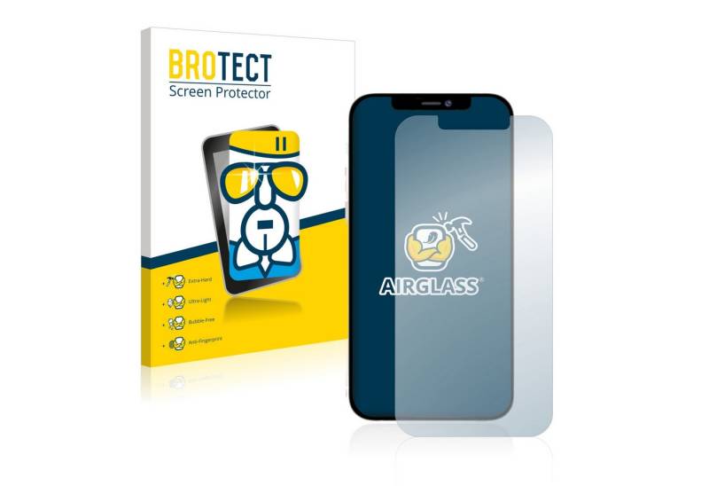 BROTECT Displayschutzglas Schutzglas für Apple iPhone 12 Pro Max, 1 Stück, Schutzfolie Display Schutz Glas Folie klar von BROTECT