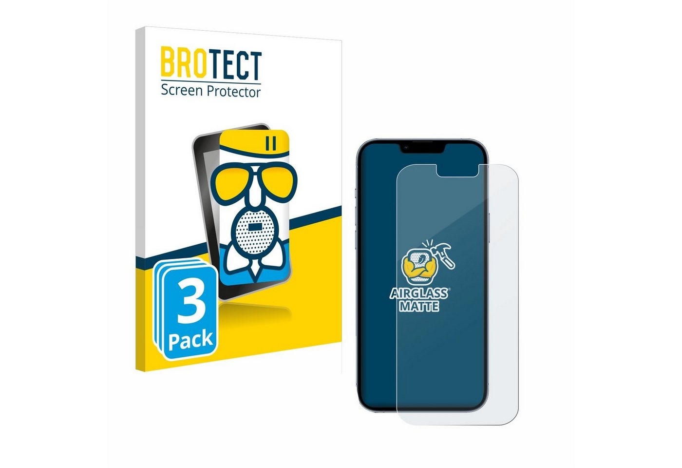 BROTECT Displayschutzglas Schutzglas für Apple iPhone 13 Pro Max, 3 Stück, Schutzfolie Display Schutz Glas Folie matt BROTECT Displayschutzglas Schutzglas für Apple iPhone 13 Pro Max, 3 Stück, Schutzfolie Display Schutz Glas Folie matt von BROTECT