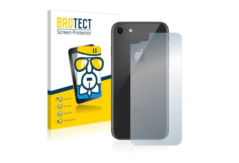 BROTECT Displayschutzglas Schutzglas für Apple iPhone 8 (Rückseite), Schutzfolie Display Schutz Glas Folie klar von BROTECT