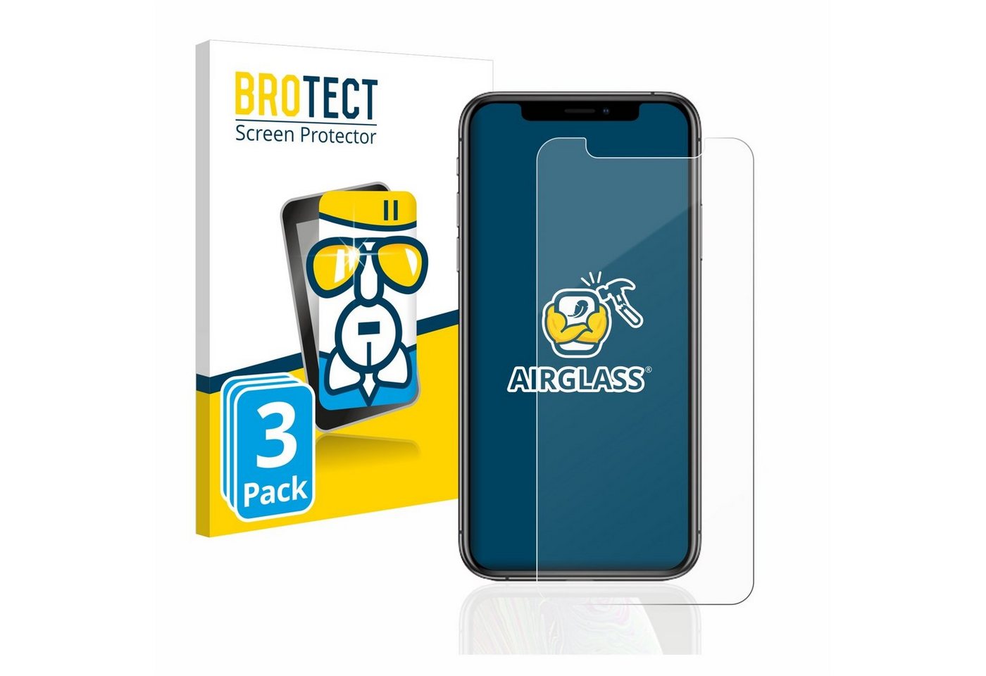 BROTECT Displayschutzglas Schutzglas für Apple iPhone Xs, 3 Stück, Schutzfolie Display Schutz Glas Folie klar BROTECT Displayschutzglas Schutzglas für Apple iPhone Xs, 3 Stück, Schutzfolie Display Schutz Glas Folie klar von BROTECT