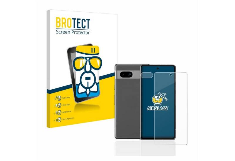BROTECT Displayschutzglas Schutzglas für Google Pixel 7a (Display+Kamera), Schutzfolie Display Schutz Glas Folie klar von BROTECT