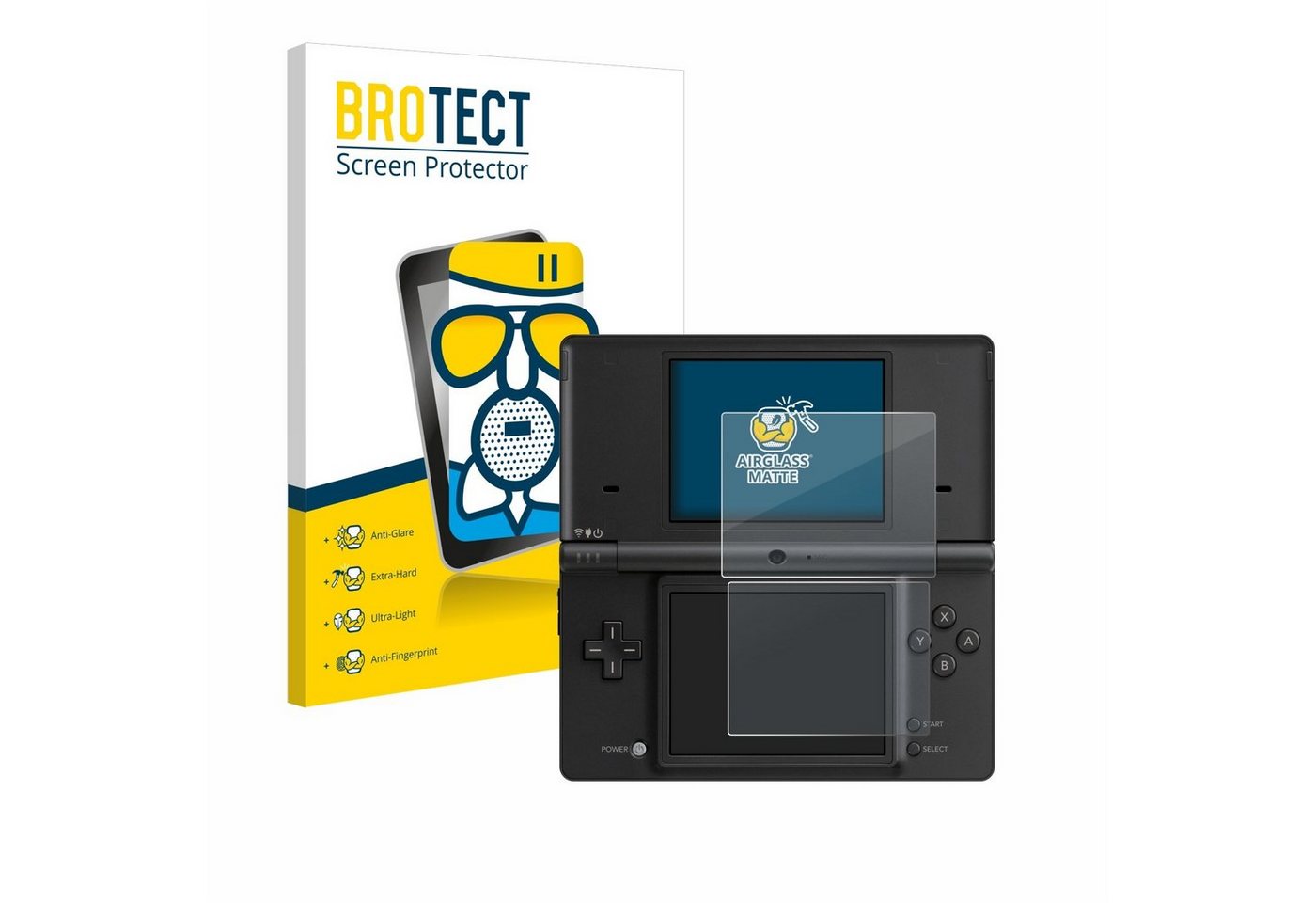 BROTECT flexible Panzerglasfolie für Nintendo DSi, Displayschutzglas, Schutzglas Glasfolie matt entspiegelt Anti-Reflex von BROTECT