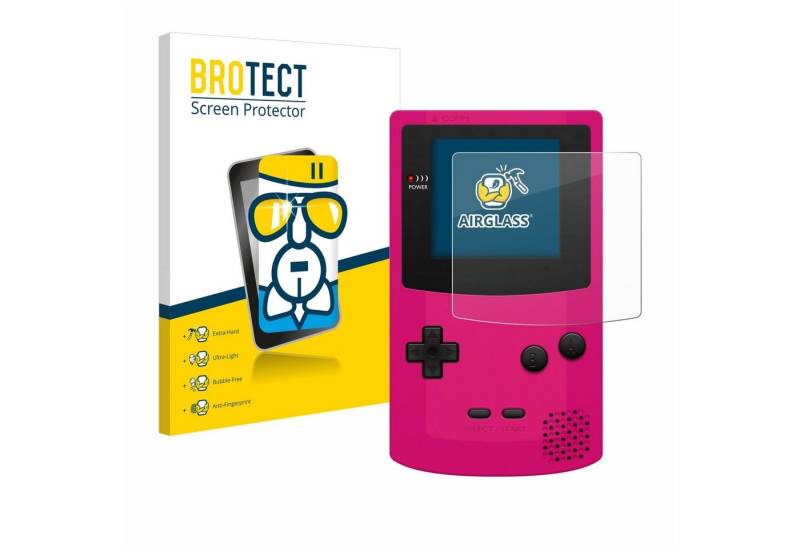 BROTECT flexible Panzerglasfolie für Nintendo Gameboy Color, Displayschutzglas, Schutzglas Glasfolie klar von BROTECT