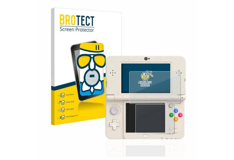 BROTECT flexible Panzerglasfolie für Nintendo New 3DS, Displayschutzglas, Schutzglas Glasfolie matt entspiegelt Anti-Reflex von BROTECT