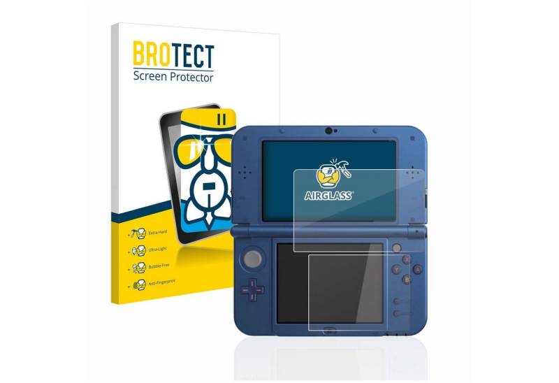 BROTECT flexible Panzerglasfolie für Nintendo New 3DS XL, Displayschutzglas, Schutzglas Glasfolie klar von BROTECT