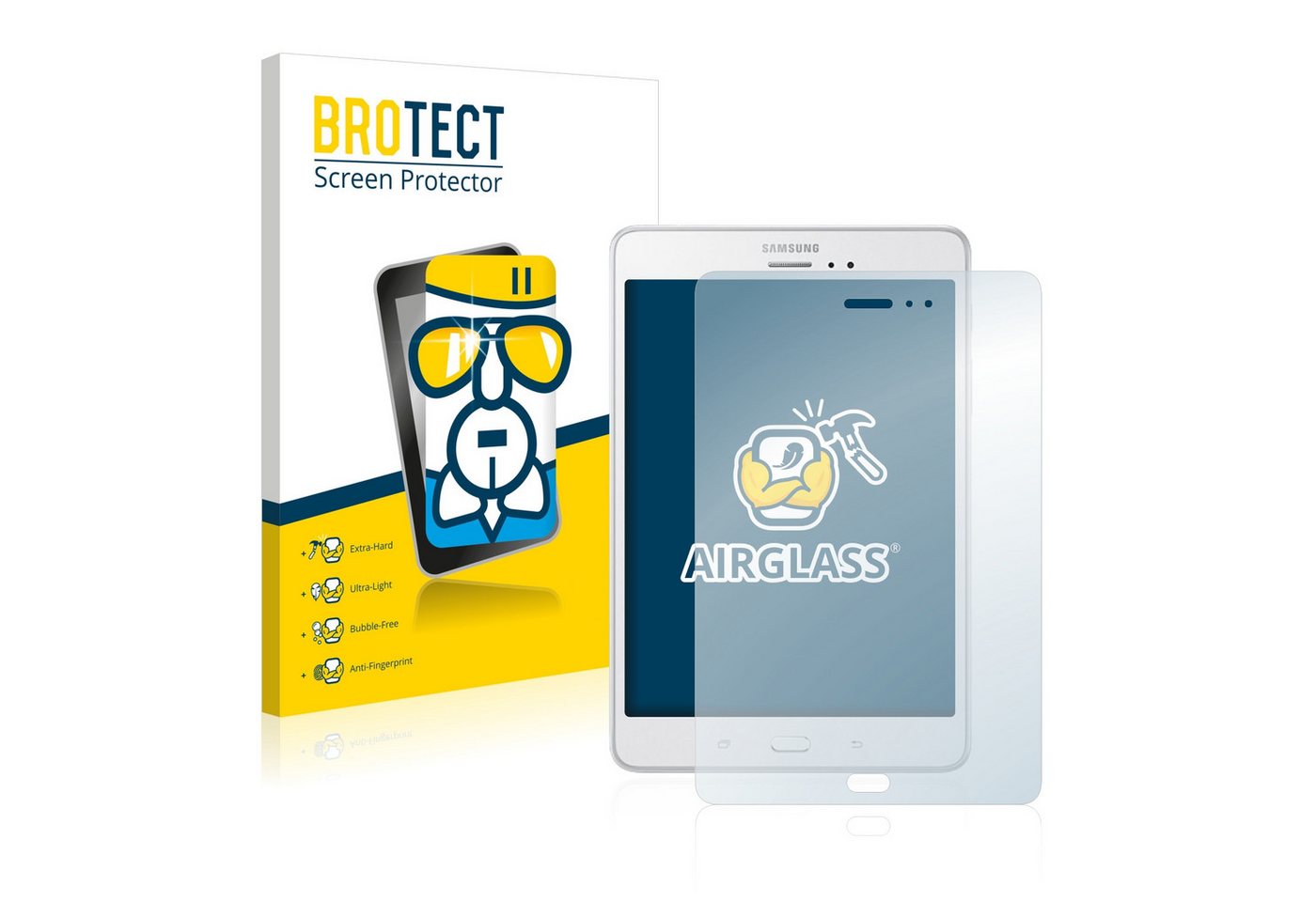 BROTECT flexible Panzerglasfolie für Samsung Galaxy Tab A 8.0 LTE, Displayschutzglas, Schutzglas Glasfolie klar von BROTECT