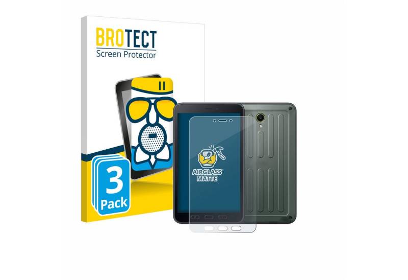 BROTECT Displayschutzglas Schutzglas für Samsung Galaxy Tab Active 5 (Hochformat), 3 Stück, Schutzfolie Display Schutz Glas Folie matt von BROTECT