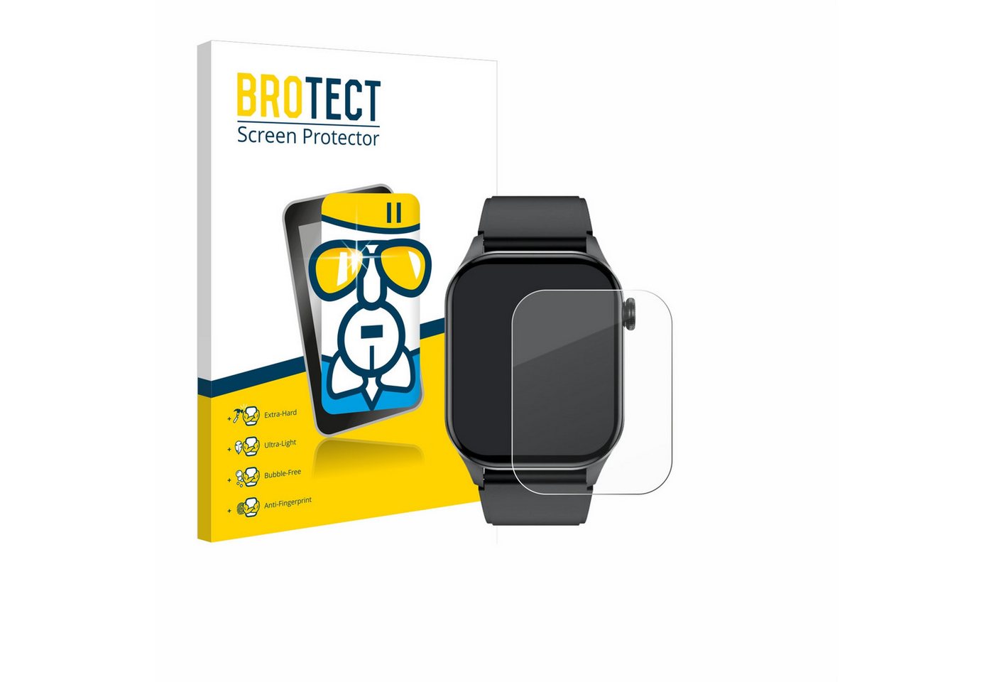 BROTECT flexible Panzerglasfolie für Smartwatch T98 2.04, Displayschutzglas, Schutzglas Glasfolie klar" von BROTECT