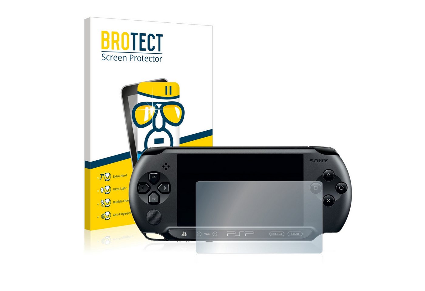 BROTECT flexible Panzerglasfolie für Sony PSP 1000, Displayschutzglas, Schutzglas Glasfolie klar von BROTECT