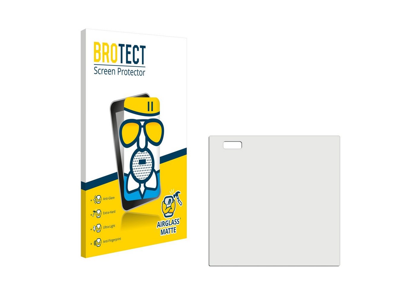 BROTECT Displayschutzglas Schutzglas für homematic IP Wired Glass Display - plus (HmIPW-WGD-PL), Schutzfolie Display Schutz Glas Folie matt von BROTECT