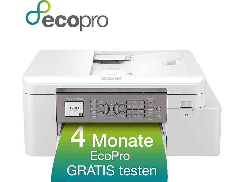 BROTHER MFC-J4340DWE Piezo-Tintenstrahl Multifunktionsdrucker WLAN von BROTHER