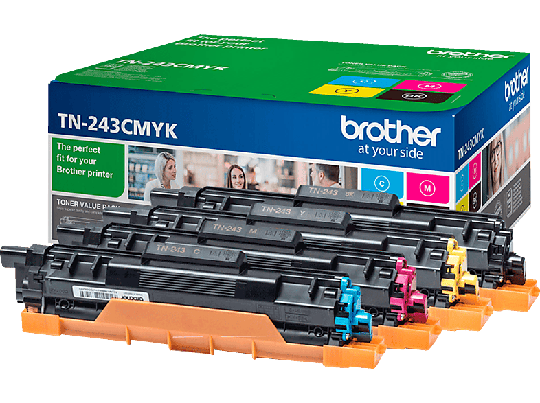 BROTHER TN-243CMYK Toner Multipack 4-Farben (Cyan, Magenta, Gelb, Schwarz) von BROTHER