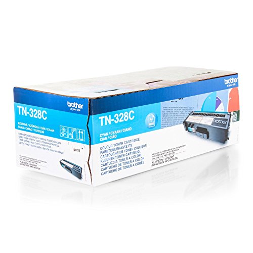 Original Toner passend für Brother HL-4570 CDW Brother TN328C TN-328C - Premium Drucker-Kartusche - Cyan - 6000 Seiten von BROTHER