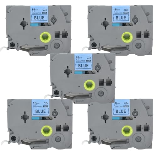 BROVACS 5 Packung Schwarz auf Blau Laminiertes Etikettenband Kompatibel mit Brother P-Touch Etikettendrucker TZ 541 TZe 541 18mm 3/4" OPA4541x5 BROVACS 5 Packung Schwarz auf Blau Laminiertes Etikettenband Kompatibel mit Brother P-Touch Etikettendrucker TZ 541 TZe 541 18mm 3/4" OPA4541x5 von BROVACS