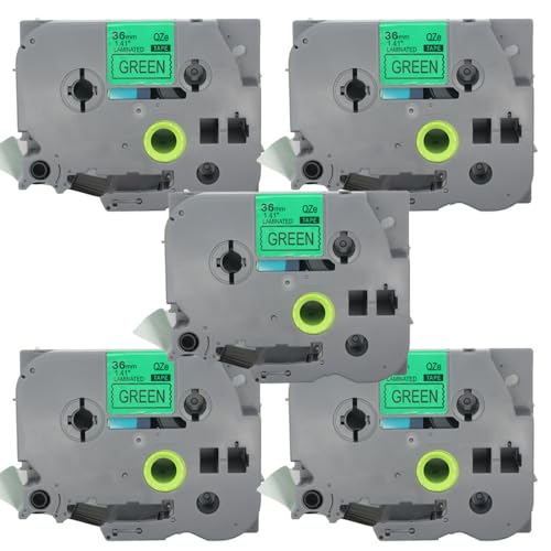 BROVACS 5 Packung Schwarz auf Grün Laminiertes Etikettenband Kompatibel mit Brother P-Touch Etikettendrucker TZ 761 TZe 761 36mm 1 1/2" OPA4761x5 BROVACS 5 Packung Schwarz auf Grün Laminiertes Etikettenband Kompatibel mit Brother P-Touch Etikettendrucker TZ 761 TZe 761 36mm 1 1/2" OPA4761x5 von BROVACS