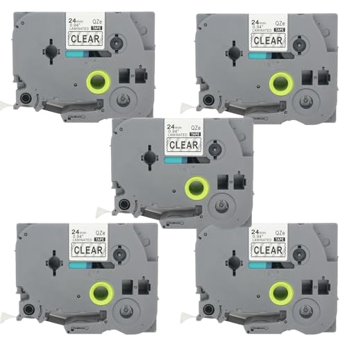BROVACS Laminiertes Etikettenband, kompatibel mit Brother P-Touch Etikettendrucker TZ 151 TZe 151, 24 mm, OPA4151x5, 5 Stück BROVACS Laminiertes Etikettenband, kompatibel mit Brother P-Touch Etikettendrucker TZ 151 TZe 151, 24 mm, OPA4151x5, 5 Stück von BROVACS