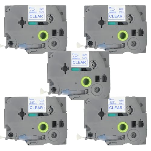 BROVACS Laminiertes Etikettenband, kompatibel mit Brother P-Touch Etikettendrucker TZ 153 TZe 153, 24 mm, OPA4153x5, 5 Stück BROVACS Laminiertes Etikettenband, kompatibel mit Brother P-Touch Etikettendrucker TZ 153 TZe 153, 24 mm, OPA4153x5, 5 Stück von BROVACS