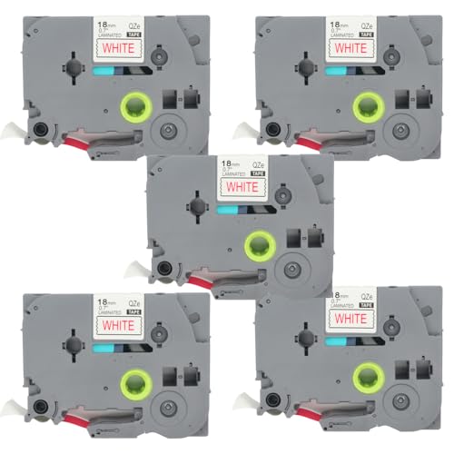 BROVACS Laminiertes Etikettenband, kompatibel mit Brother P-Touch Etikettendrucker TZ 242 TZe 242, 18 mm, OPA4242x5, 5 Stück BROVACS Laminiertes Etikettenband, kompatibel mit Brother P-Touch Etikettendrucker TZ 242 TZe 242, 18 mm, OPA4242x5, 5 Stück von BROVACS