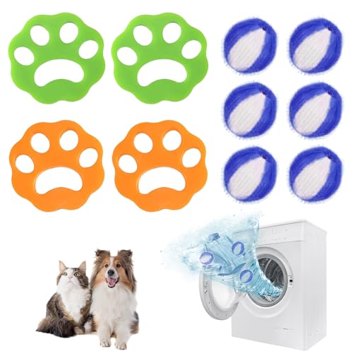 10 Stücke Tierhaarfänger Waschmaschine, Tierhaarentferner Fusselentferner Wiederverwendbar Haarfänger, für Hunde Katzenhaare, Waschmaschinenfilter Gegen Flusen 10 Stücke Tierhaarfänger Waschmaschine, Tierhaarentferner Fusselentferner Wiederverwendbar Haarfänger, für Hunde Katzenhaare, Waschmaschinenfilter Gegen Flusen von BRTNUP
