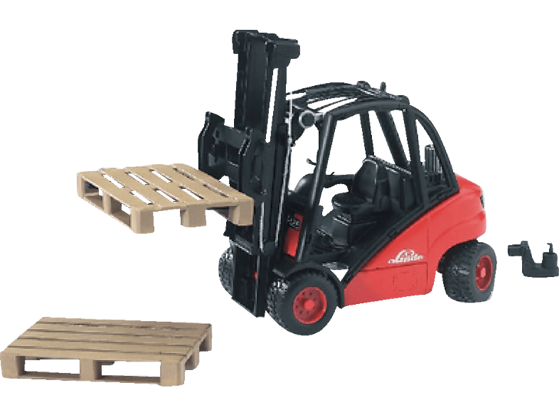 BRUDER Linde Gabelstapler H30D mit 2 Paletten Spielzeugautos von BRUDER