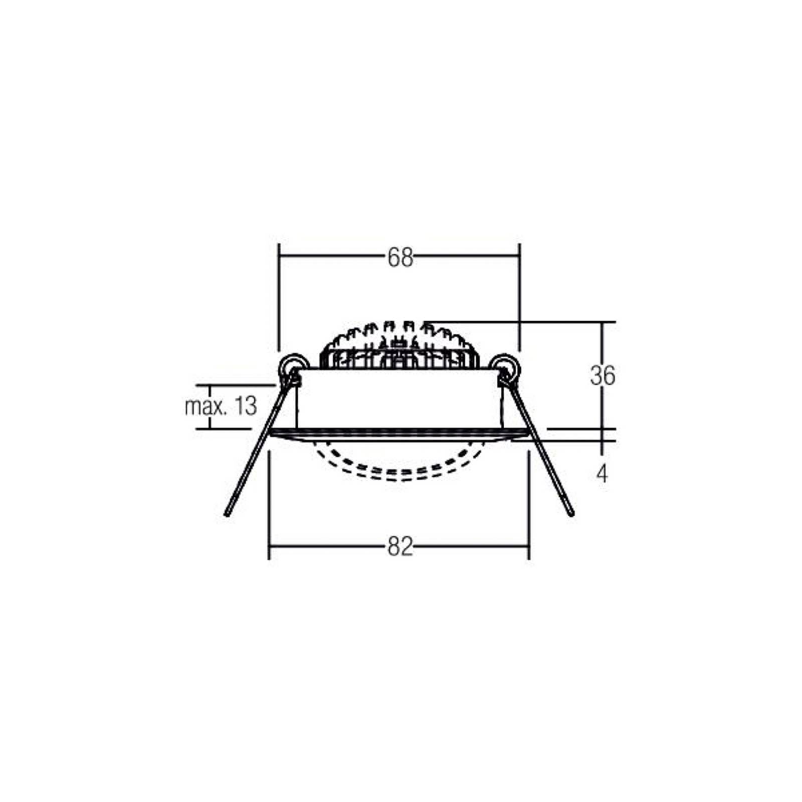 BRUMBERG BB03 LED-Einbauspot on/off Anschlussbox schwarzmatt BRUMBERG BB03 LED-Einbauspot on/off Anschlussbox schwarzmatt von BRUMBERG