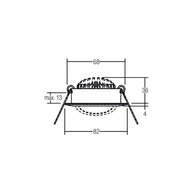 BRUMBERG BB03 LED-Einbauspot on/off Anschlussbox schwarzmatt von BRUMBERG
