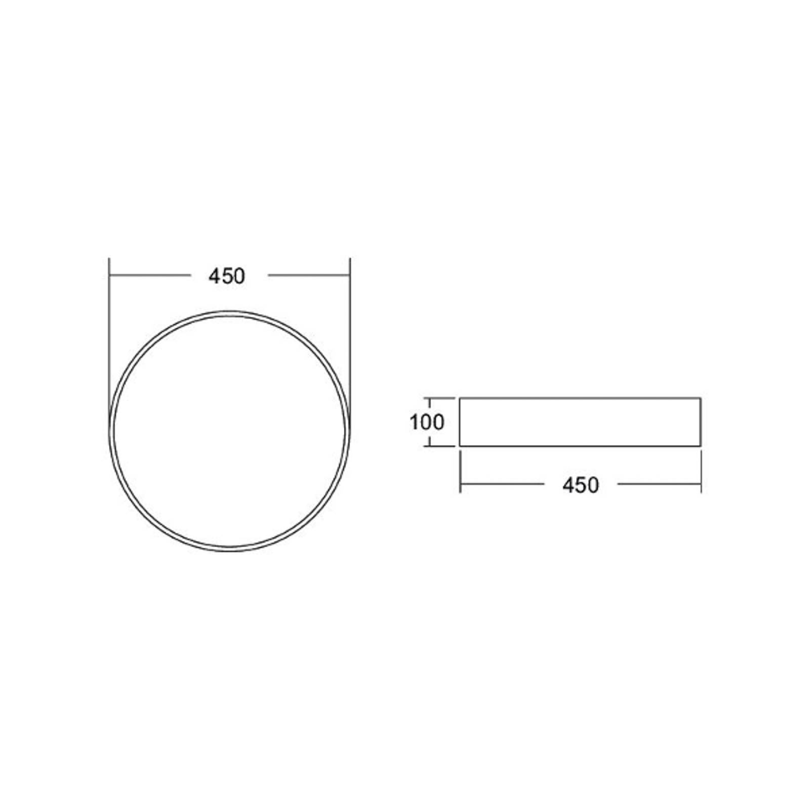 BRUMBERG Biro Circle, Ø 45 cm, DALI dimmbar, weiß, 4.000 K von BRUMBERG