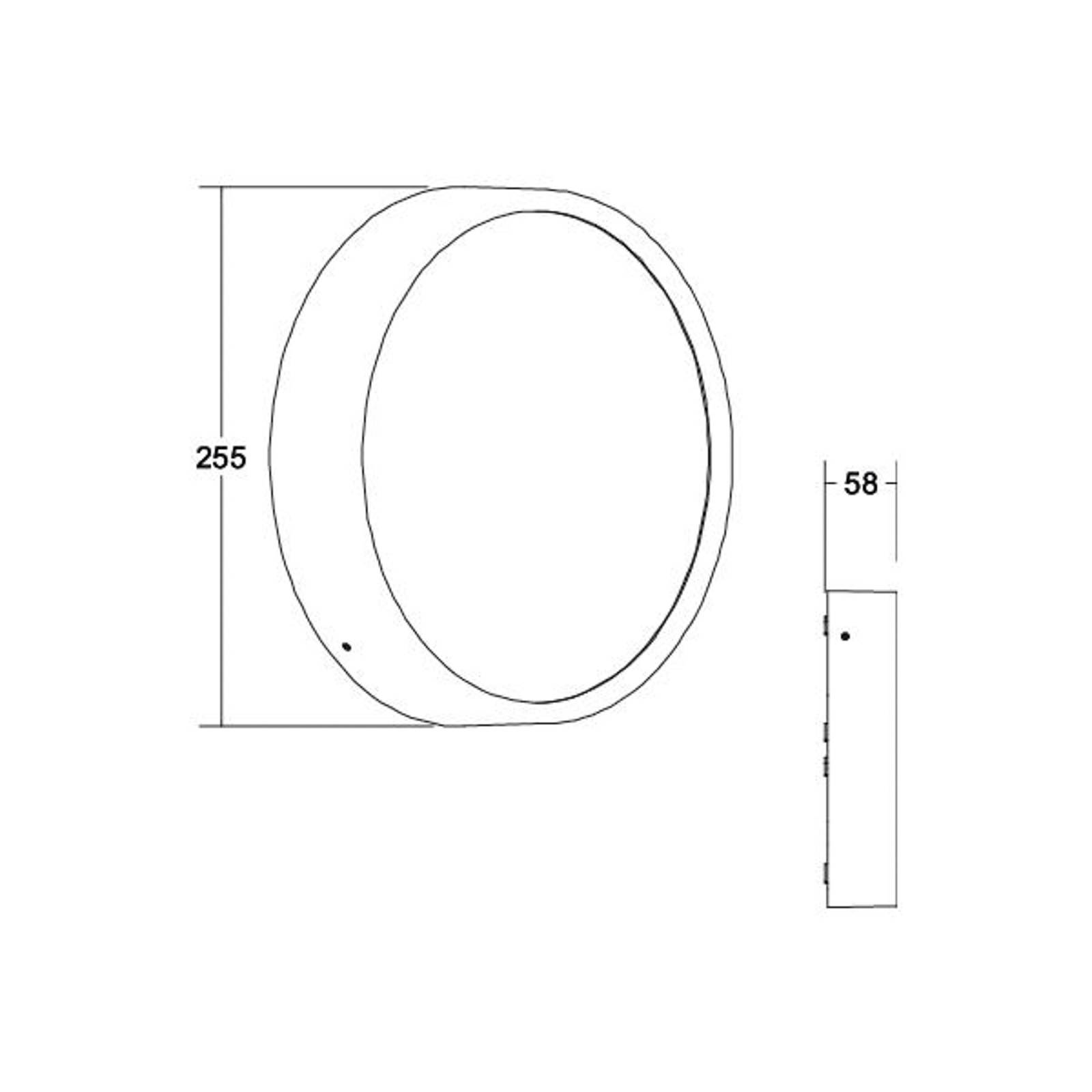 BRUMBERG Eye LED-Außenwandleuchte offen, weiß von BRUMBERG