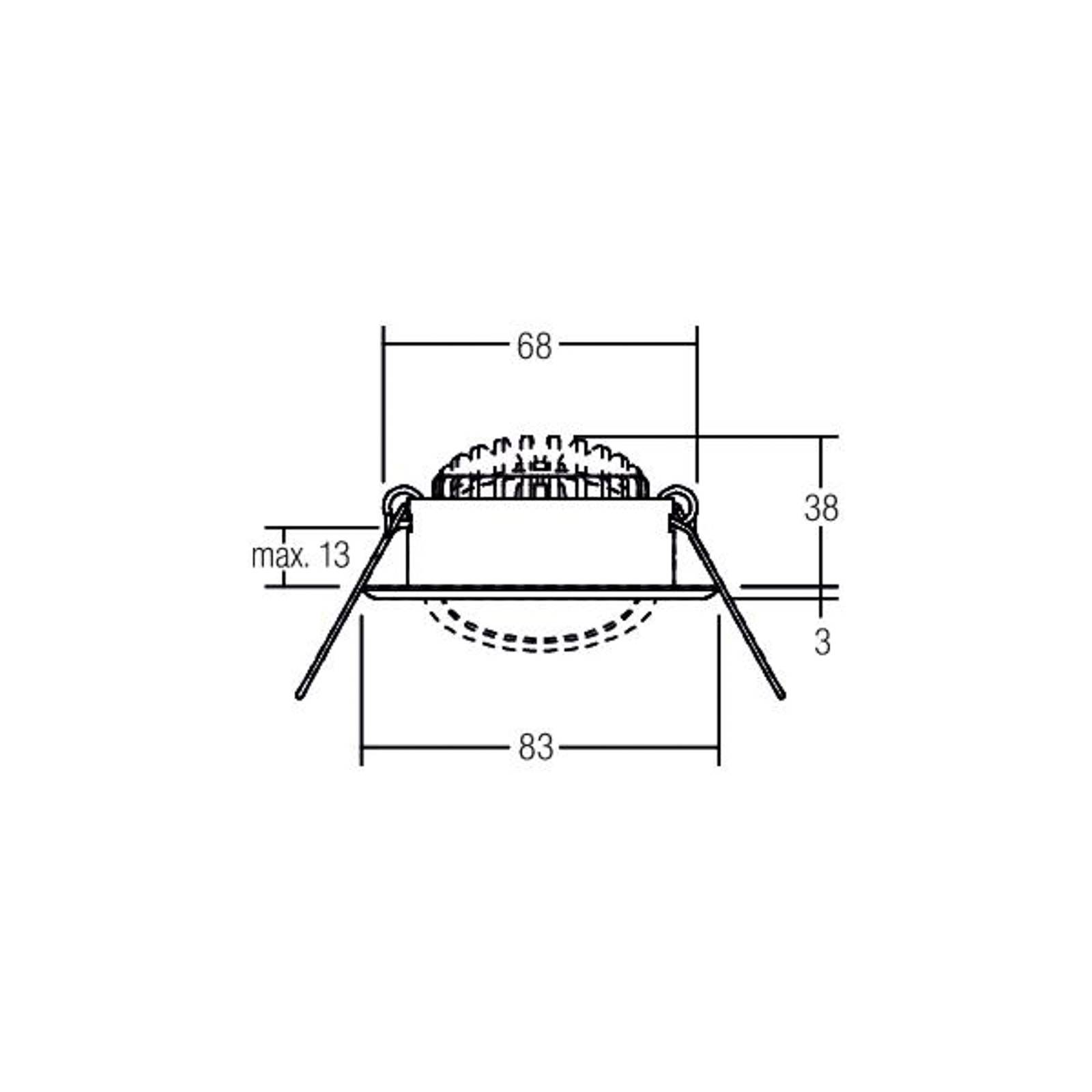 BRUMBERG LED-Einbauspot BB09, DALI, Anschlussbox, edelstahl BRUMBERG LED-Einbauspot BB09, DALI, Anschlussbox, edelstahl von BRUMBERG