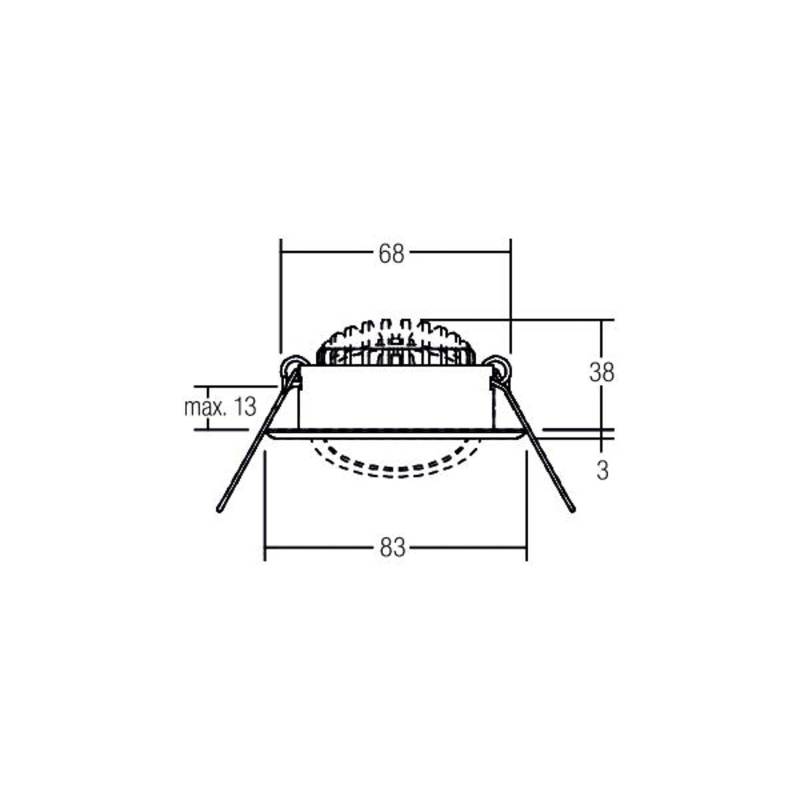 BRUMBERG LED-Einbauspot BB09, DALI, Anschlussbox, edelstahl von BRUMBERG