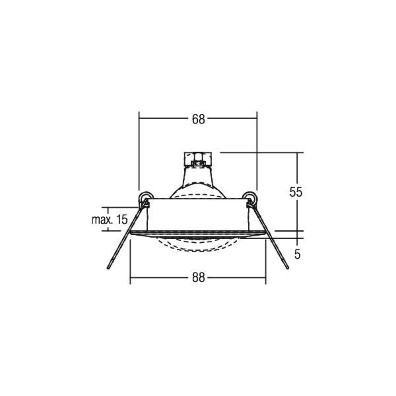 BRUMBERG LED-Einbaustrahler Seven-R, 3.000 K, weiß matt, Alu BRUMBERG LED-Einbaustrahler Seven-R, 3.000 K, weiß matt, Alu von BRUMBERG