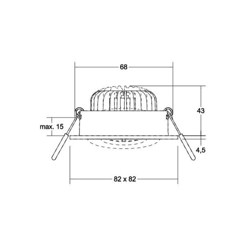 BRUMBERG LED-Spot BB37 on/off Anschlussbox strukturschwarz von BRUMBERG