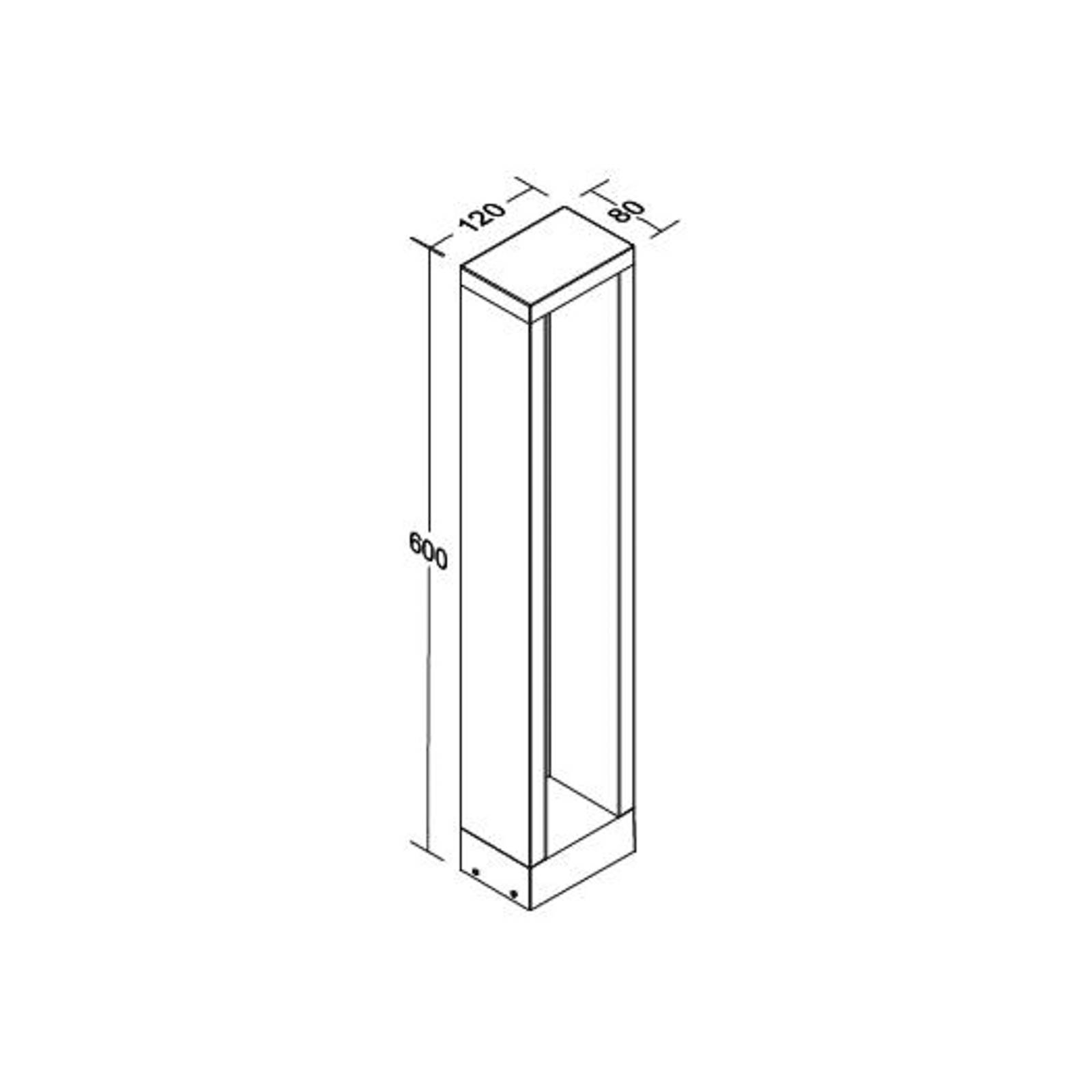 BRUMBERG LED-Wegeleuchte Addia, graphit, IP54, Höhe 60 cm von BRUMBERG